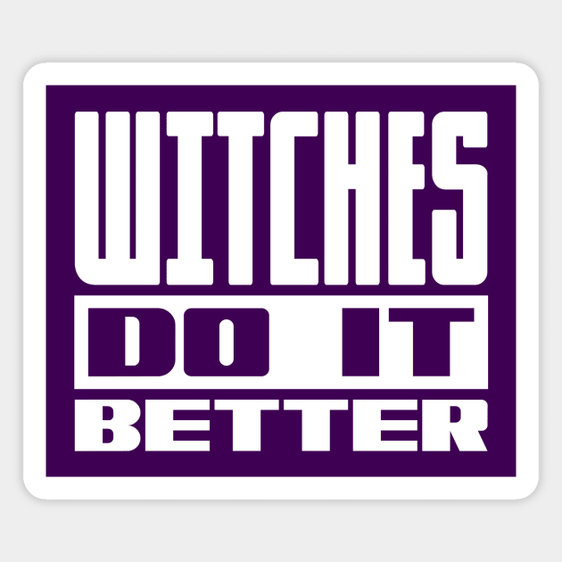 Witches do it better Magnet by colorsplash